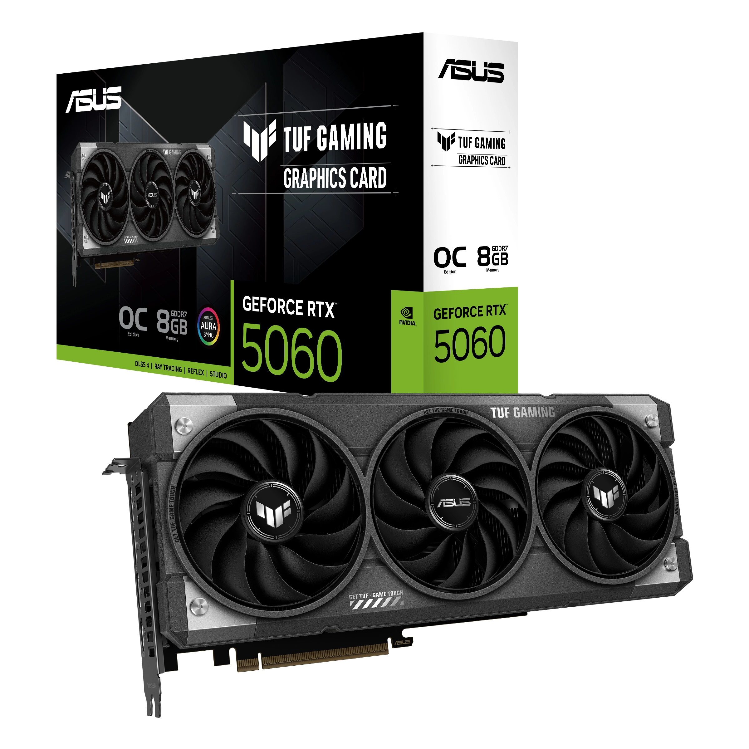 Karta graficzna ASUS TUF Gaming GeForce RTX 5060 OC Edition 8GB GDDR7 128bit DLSS 4