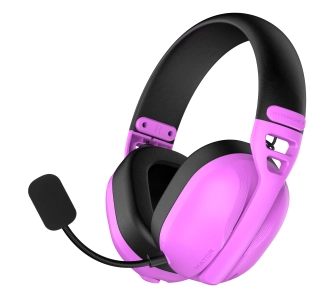 Słuchawki bezprzewodowe z mikrofonem Hator Hyperpunk 3 Wireless ESH19 ANC Nauszne Fioletowy