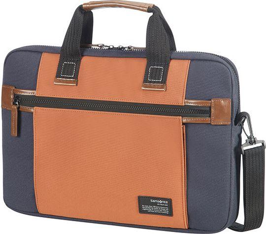 Torba na laptopa Samsonite Sideways 13,3" (niebiesko-pomarańczowa)