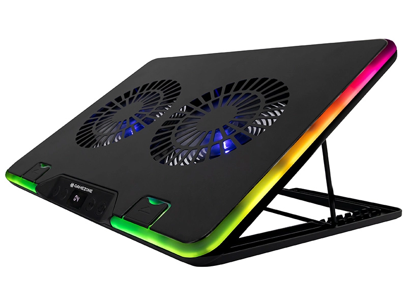 Podstawka chłodząca Tracer Gamezone Snowman Pro RGB 17,3" Czarny