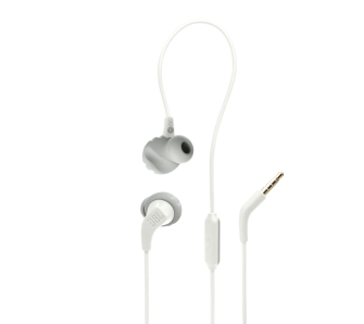 Słuchawki przewodowe JBL Endurance Run 2 Wired White Dokanałowe Mikrofon Biały