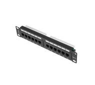 Lanberg PPU6-9012-B 12 PORT 1U 10" KAT.6 UTP Czarny