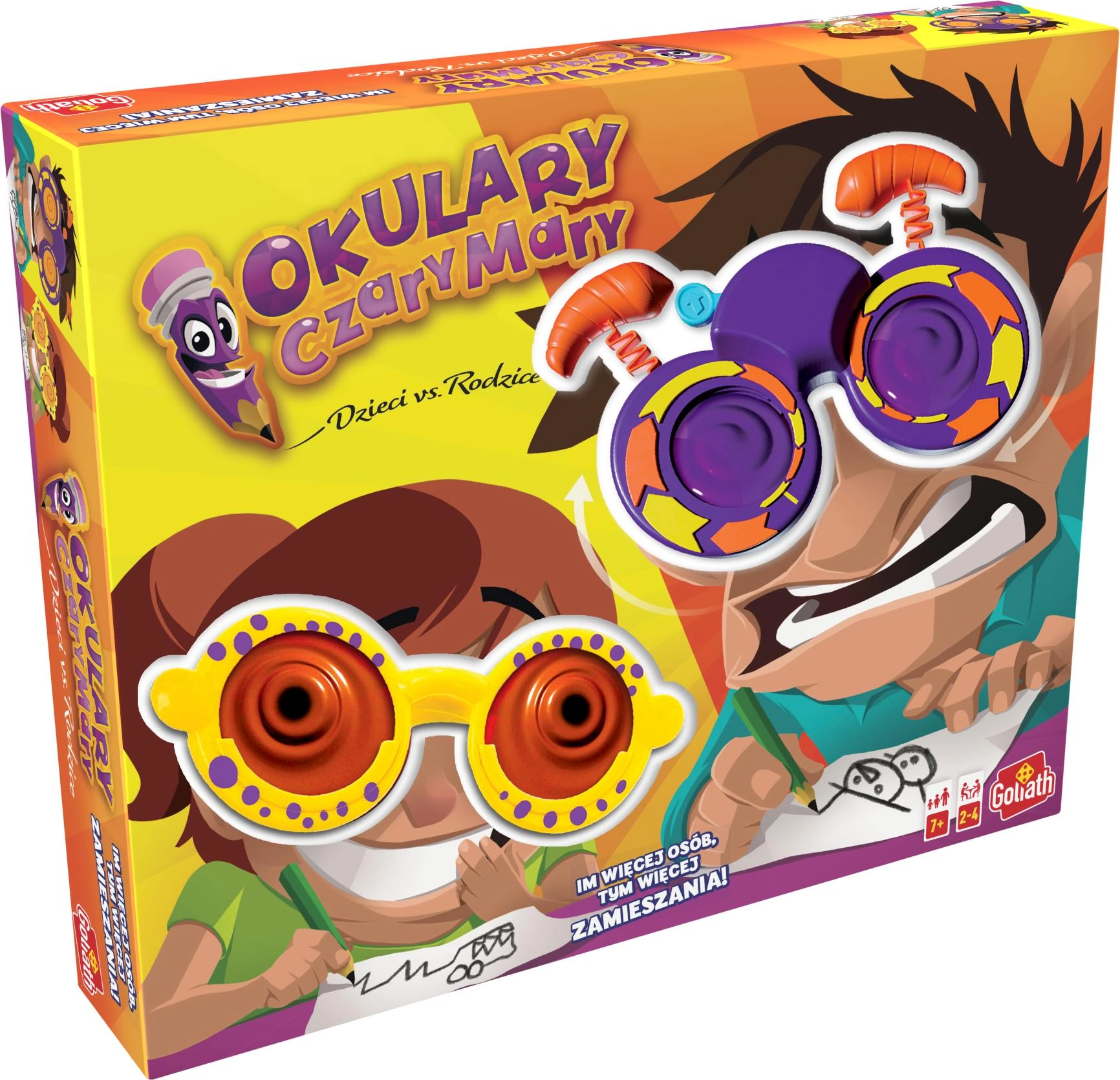 Gra planszowa Okulary Czary Mary Dzieci vs. Rodzice