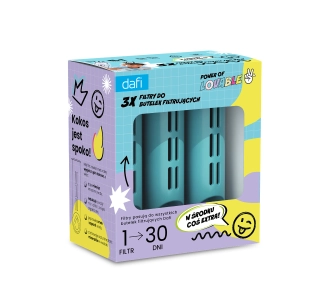 Wkład filtrujący Dafi 3szt. Mięta