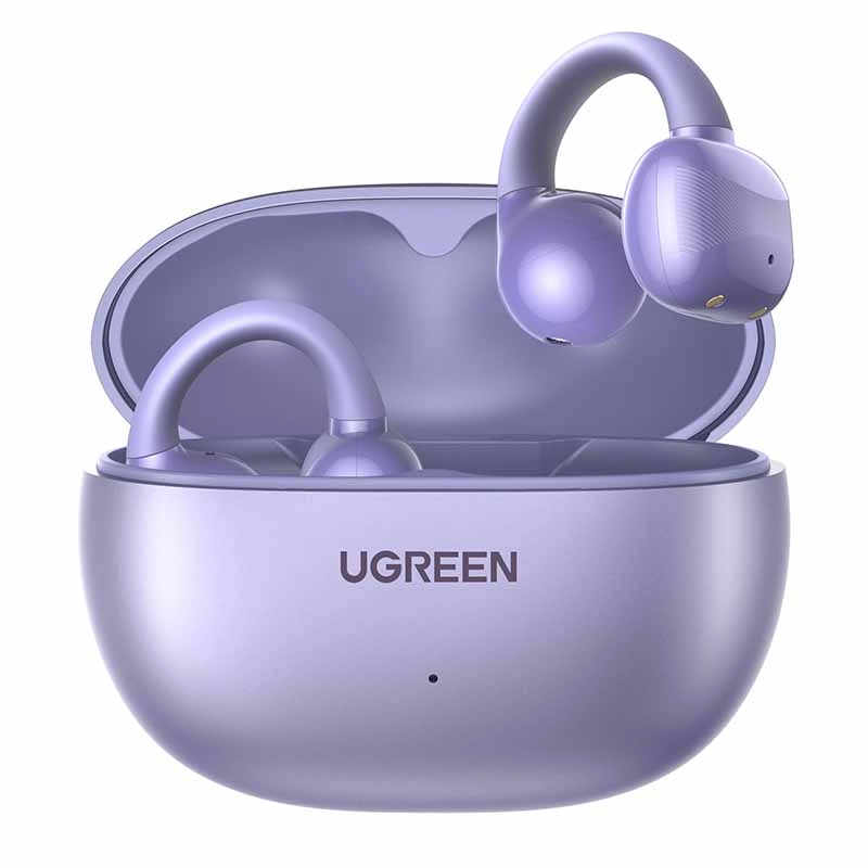 Słuchawki bezprzewodowe UGREEN HiTune S3 WS209 Konstrukcja klipsa Przewodnictwo powietrzne Bluetooth 5.4 Funkcje AI Fioletowy