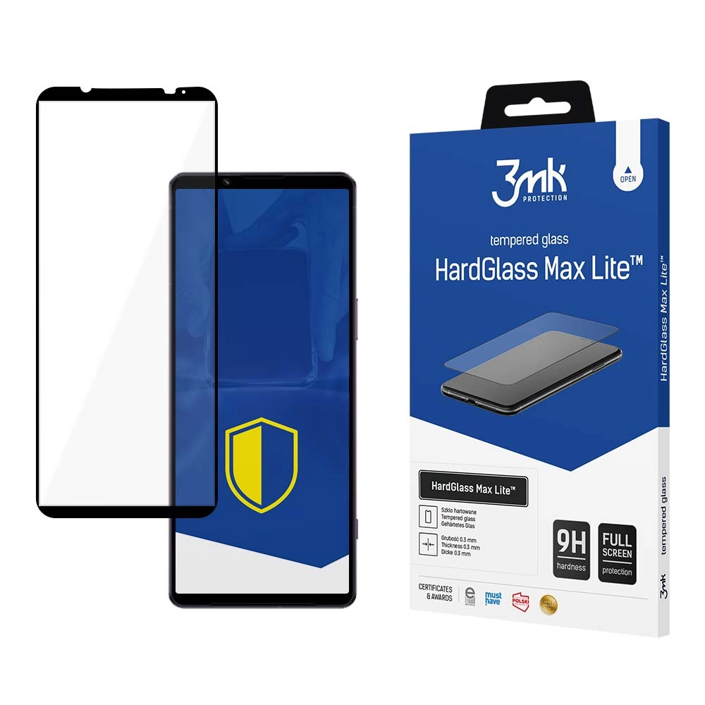 Szkło hartowane 3mk HardGlass Max Lite Black do Sony Xperia 1 V