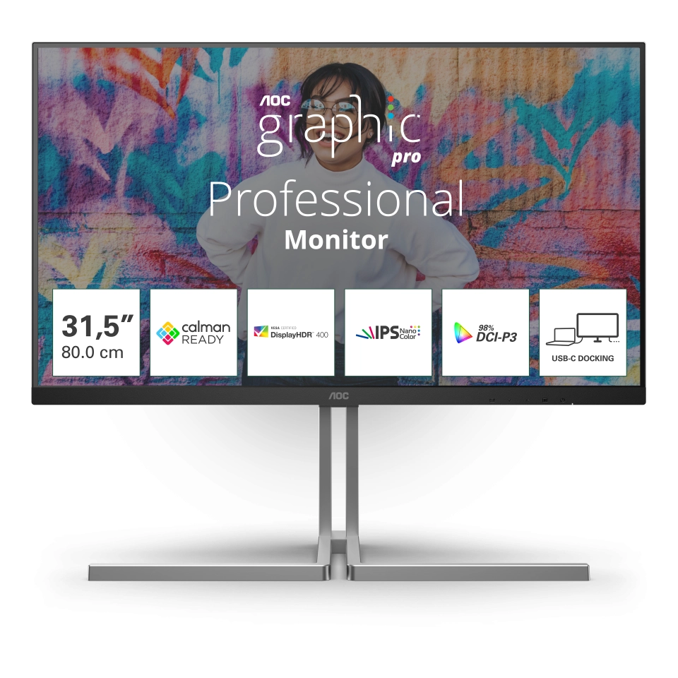 Monitor AOC U32U3CV 31,5" 4K Nano IPS 60Hz 4ms