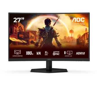 Monitor AOC C27G42E 27" Full HD Fast VA 180Hz 0,5 MPRT Zakrzywiony Gamingowy