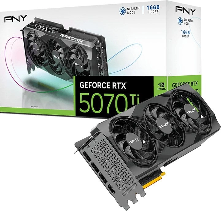 Karta graficzna PNY GeForce RTX 5070 Ti Triple Fan 16GB GDDR7 256bit DLSS 4