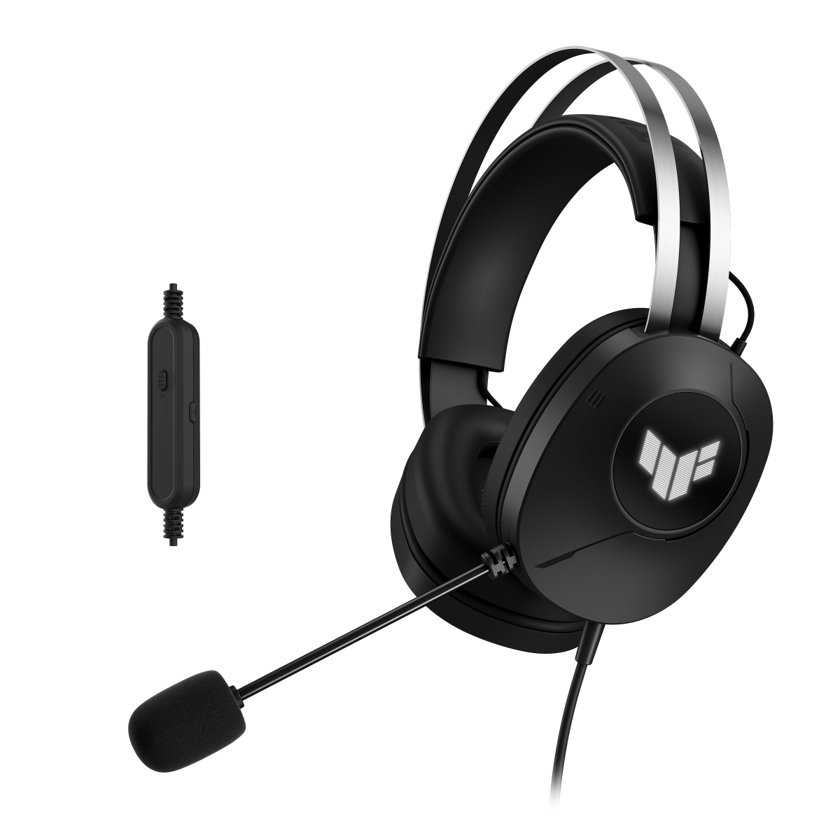 Słuchawki przewodowe z mikrofonem ASUS TUF Gaming H1 Gen II Nauszne Czarny