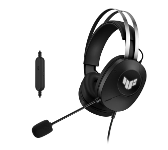 Słuchawki przewodowe z mikrofonem ASUS TUF Gaming H1 Gen II Nauszne Czarny