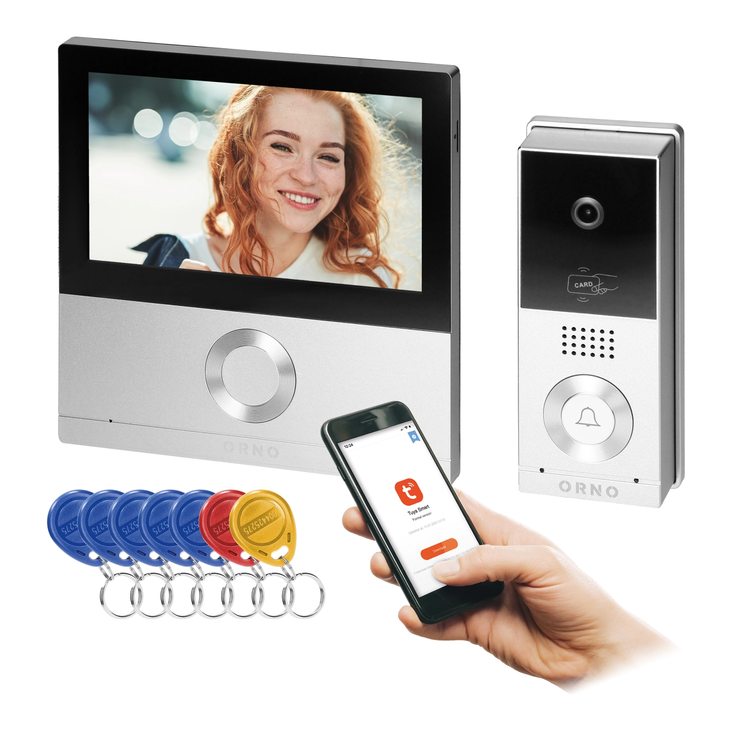 Orno OR-VID-MS-1078 TALOS ekran dotykowy Wi-Fi Full HD