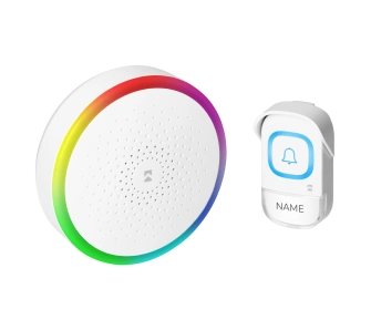 Dzwonek Orno Entiko AC OR-DB-RA-172/W 60 dźwięków 300m Biały