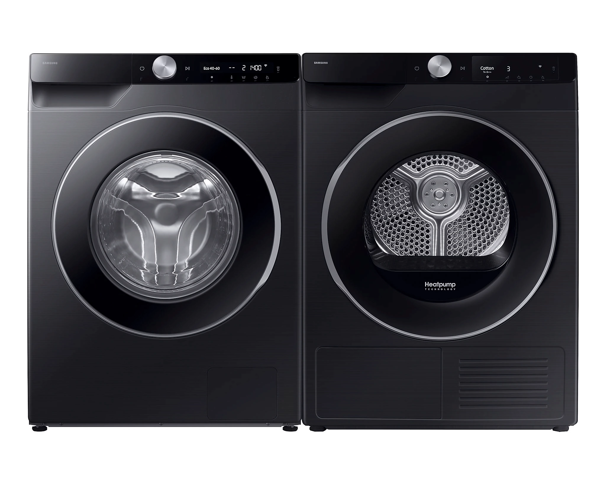 Zestaw Samsung pralka WW90DG6U25LB 9kg 1400obr/min + suszarka DV90DG6845LB Optimal Dry AI Control 60cm 9kg