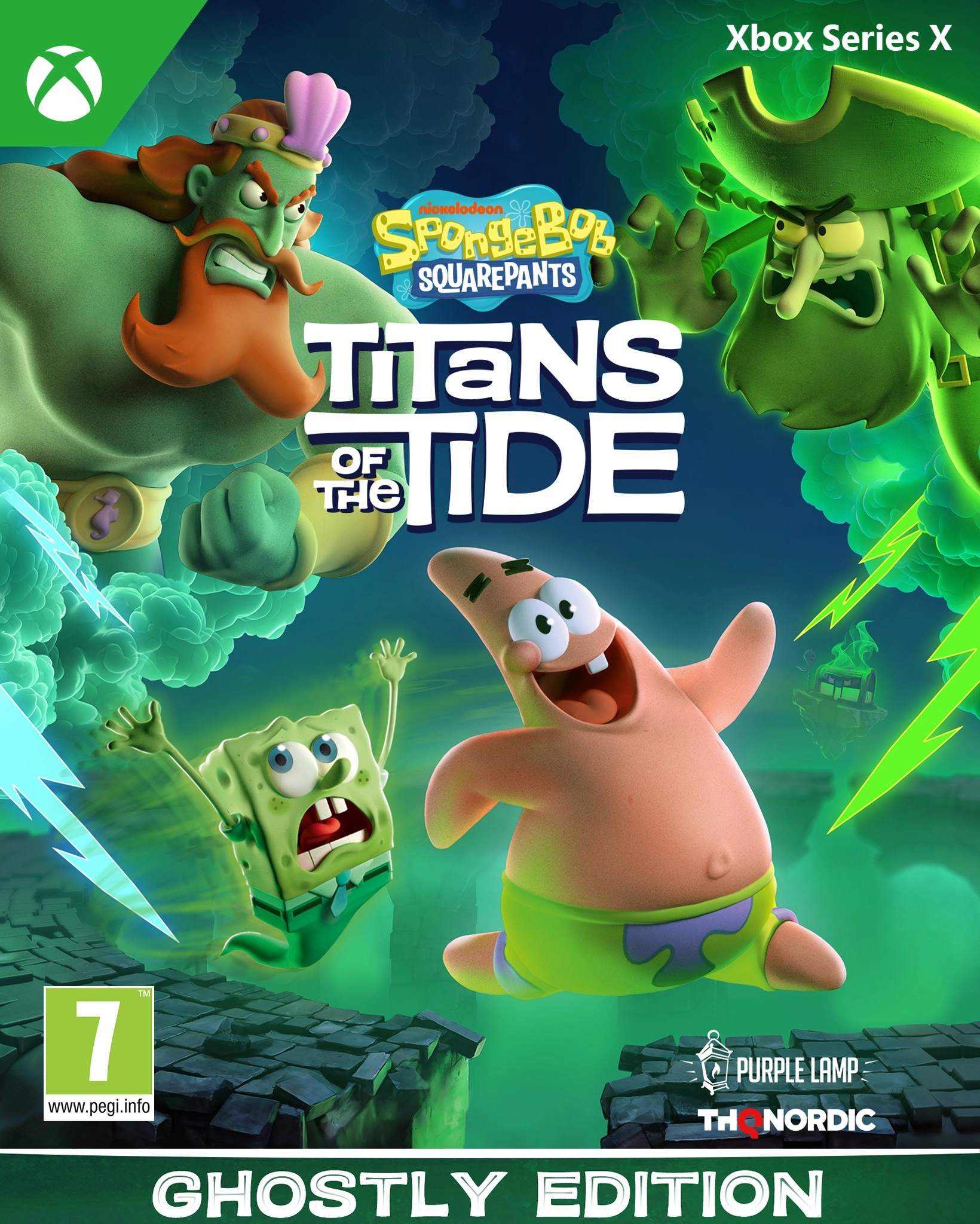 Spongebob Kanciastoporty Titans of the Tide Ghostly Edition Gra na Xbox Series X
