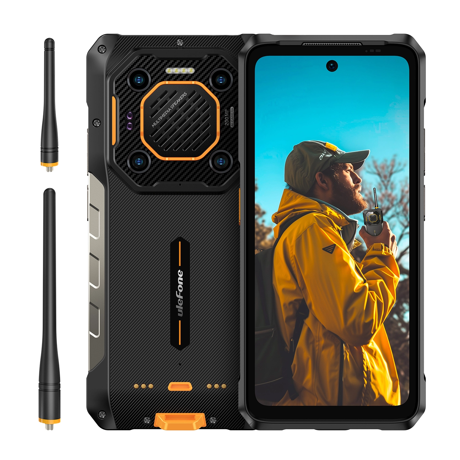 uleFone Armor 26 Ultra 5G Walkie-Talkie 5G/512GB 6,78" 200Mpix Czarny