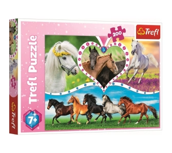 Puzzle Piękne konie 200 elementów