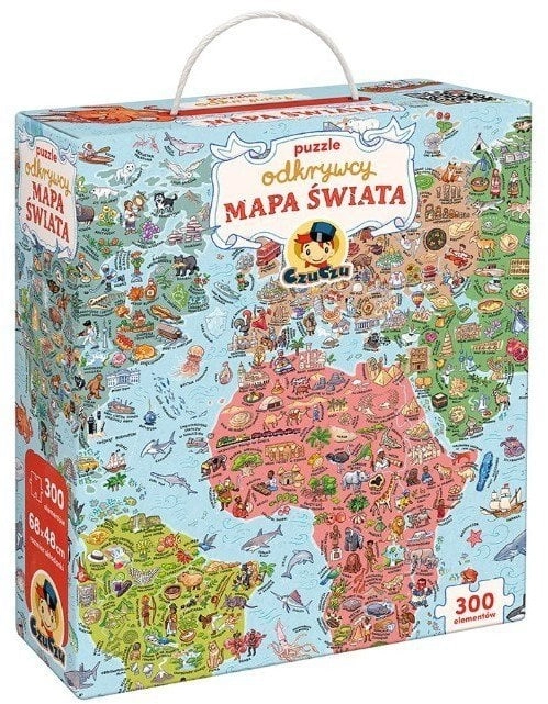 Puzzle Odkrywcy - Mapa świata 300 elementów