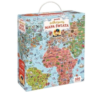 Puzzle Odkrywcy - Mapa świata 300 elementów