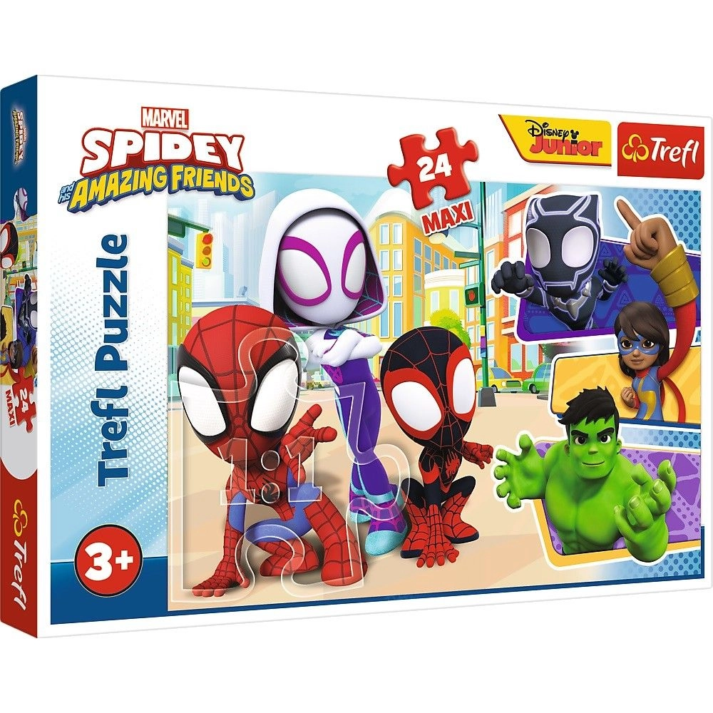 Puzzle MAXI Marvel Spidey i przyjaciele 24 elementy