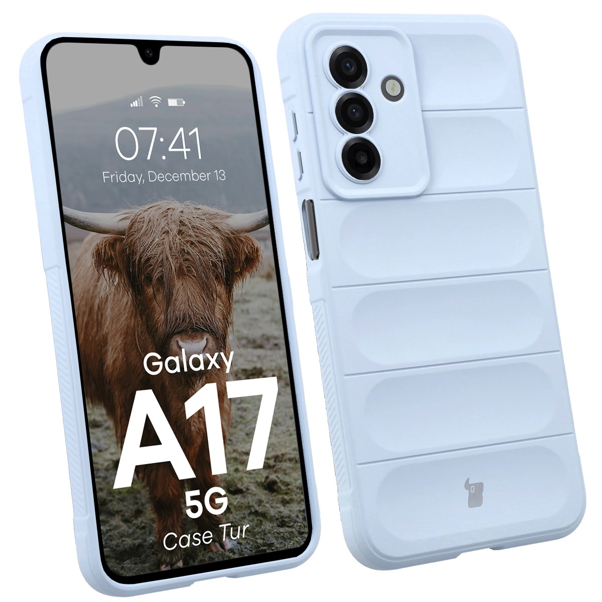 Etui Bizon Tur do Samsung Galaxy A17 5G Jasnoniebieski