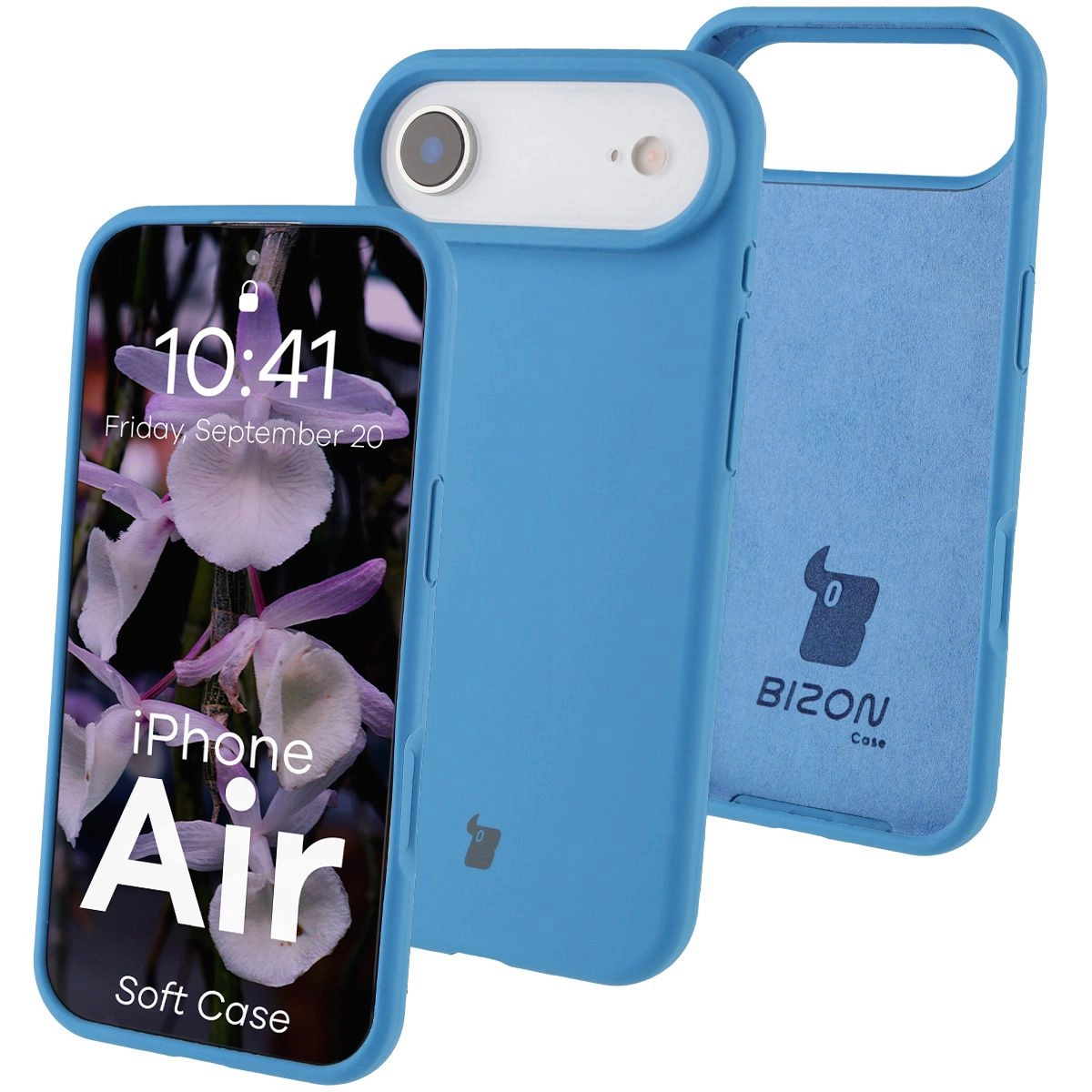 Etui Bizon Silikonowe Soft do Apple iPhone Air Niebieski