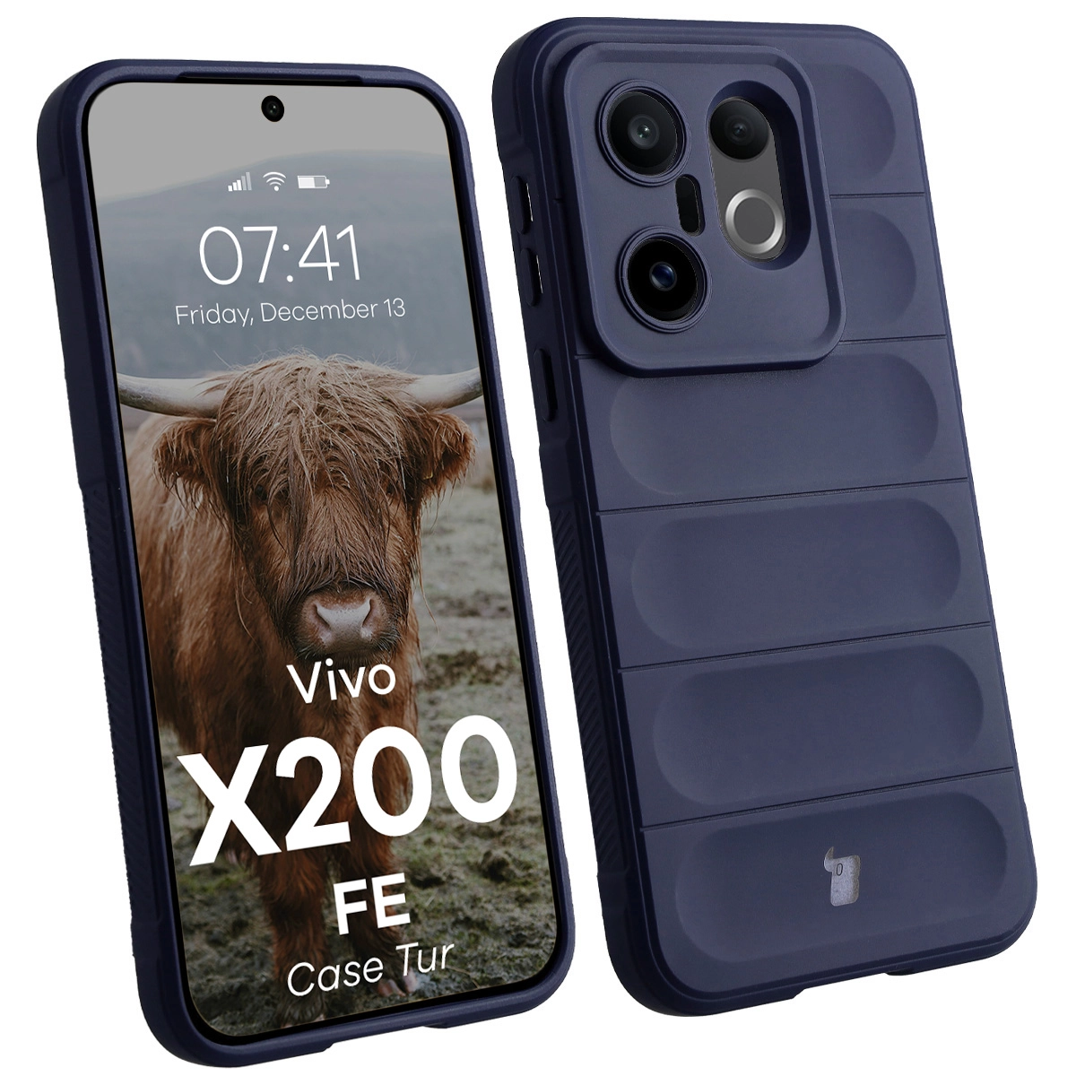 Etui Bizon Tur do vivo X200 FE Granatowy