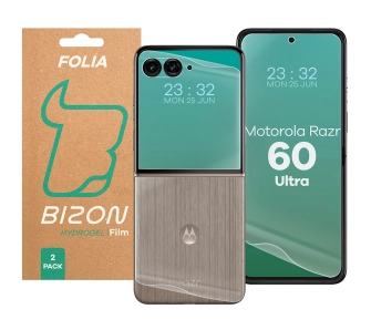 Folia hydrożelowa Bizon na tył i przód Bizon Glass Hydrogel Pack do Motorola Razr 60 Ultra