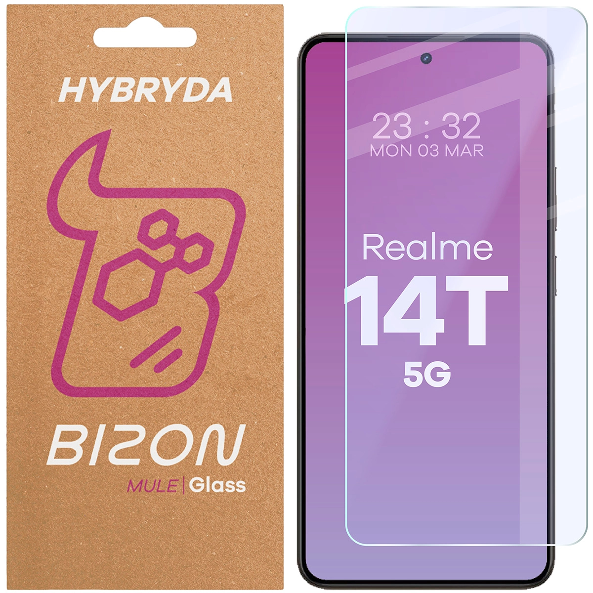 Szkło hybrydowe Bizon Elastyczne Mule do Xiaomi 14T