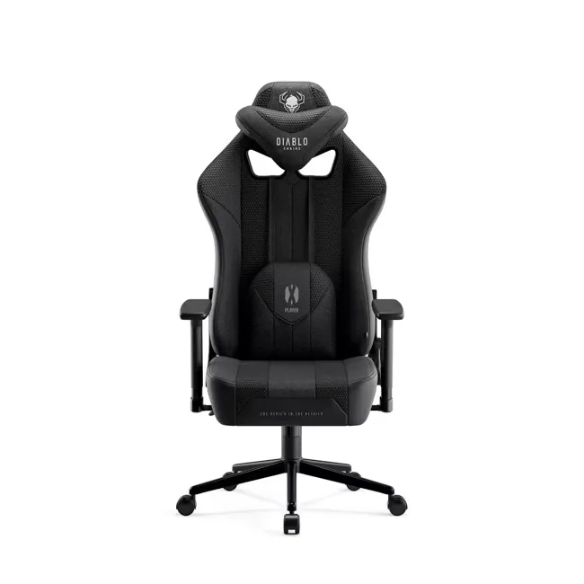 Fotel Diablo Chairs X-Player 2.0 Small do 90kg Skóra ECO Tkanina Czarny