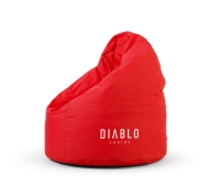 Diablo Chairs Worek Tkanina Czerwony