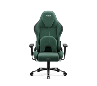 Fotel Diablo Chairs X.One Prime Normal Size Forest Green Gamingowy Do 140kg Tkanina Zielony