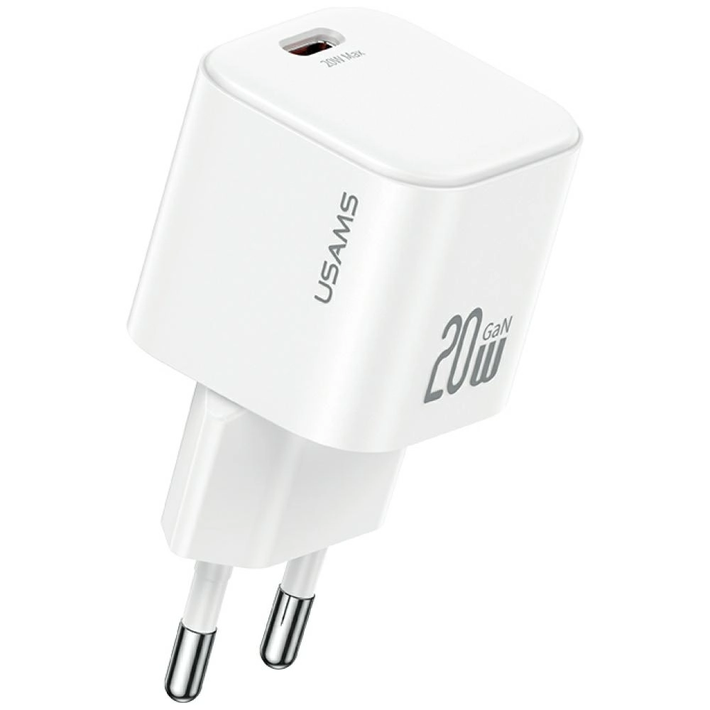 Ładowarka sieciowa USAMS JO Series CC260 20W USB-C + kabel USB-C/Lightning 1m Biały