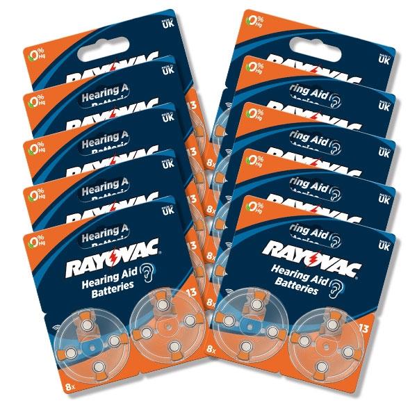Baterie Rayovac do aparatu słuchowego typ 13 (80 szt.)