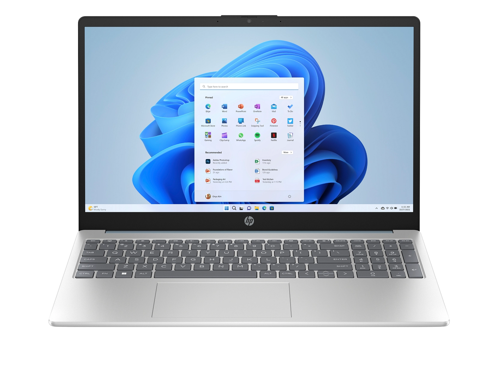 HP 15-fd1037nw 15,6" Ultra 5 125H 24GB RAM 512GB Dysk SSD Win11 Niebieski Funkcje AI