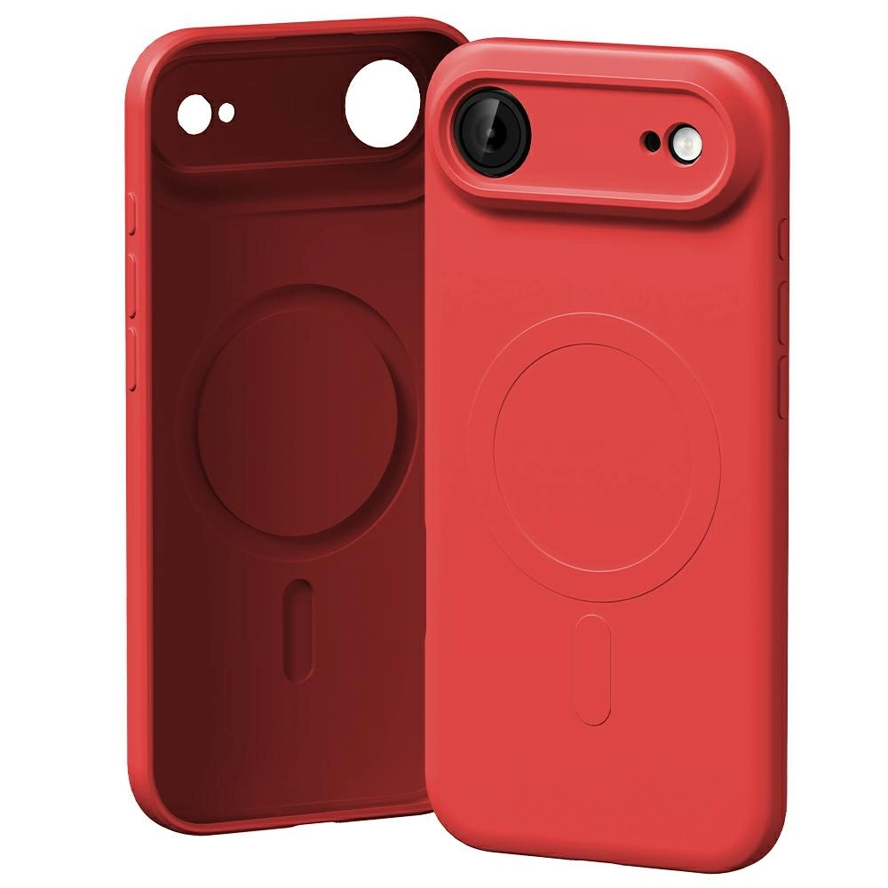 Etui Mercury Semi-Silicone MagSafe do iPhone Air czerwony