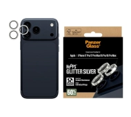 PanzerGlass Hoops Glitter do iPhone 17 Pro / 17 Pro Max / 16 Pro / 16 Pro Max Srebrny