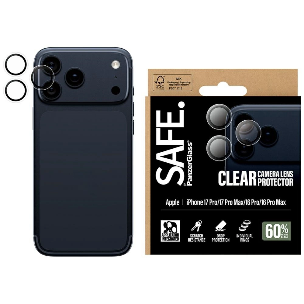 Szkło ochronne PanzerGlass Camera Lens Protector do iPhone 17 Pro / 17 Pro Max / 16 Pro / 16 Pro Max