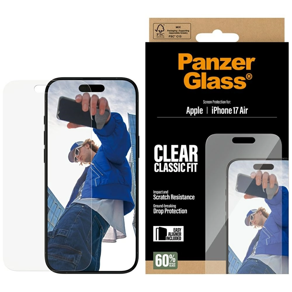 Szkło ochronne PanzerGlass Classic Fit EasyAligner do iPhone Air