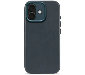 Etui Decoded Leather Backover MagSafe do iPhone 17 Niebieski