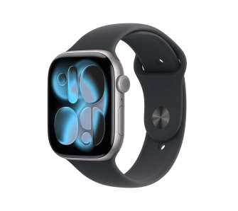 Apple Watch Series 11 GPS + Cellular 42mm z aluminium Gwiezdna szarość Pasek sportowy Czarny S/M