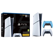 Sony PlayStation 5 Digital Slim E Chassis (PS5) 825GB + Dodatkowy Pad Gwiezdny błękit