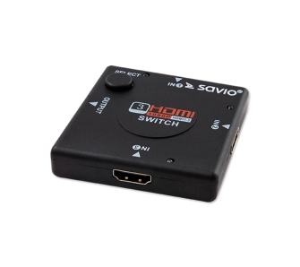 Przełącznik Savio CL-26 HDMI - 3 porty