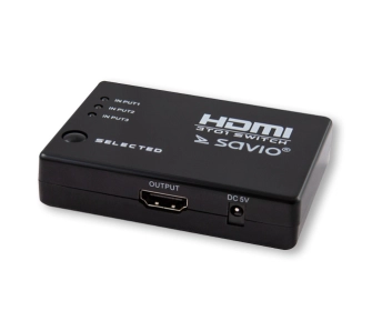 Przełącznik Savio CL-28 HDMI 3 porty + pilot