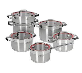 Zestaw garnków Zwieger Klassiker Indukcja Stal nierdzewna 11 elementów