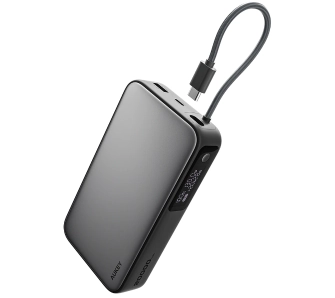 Powerbank Aukey Spark Sling PB-Y48 20000mAh 100W Wbudowany kabel USB-C Szary