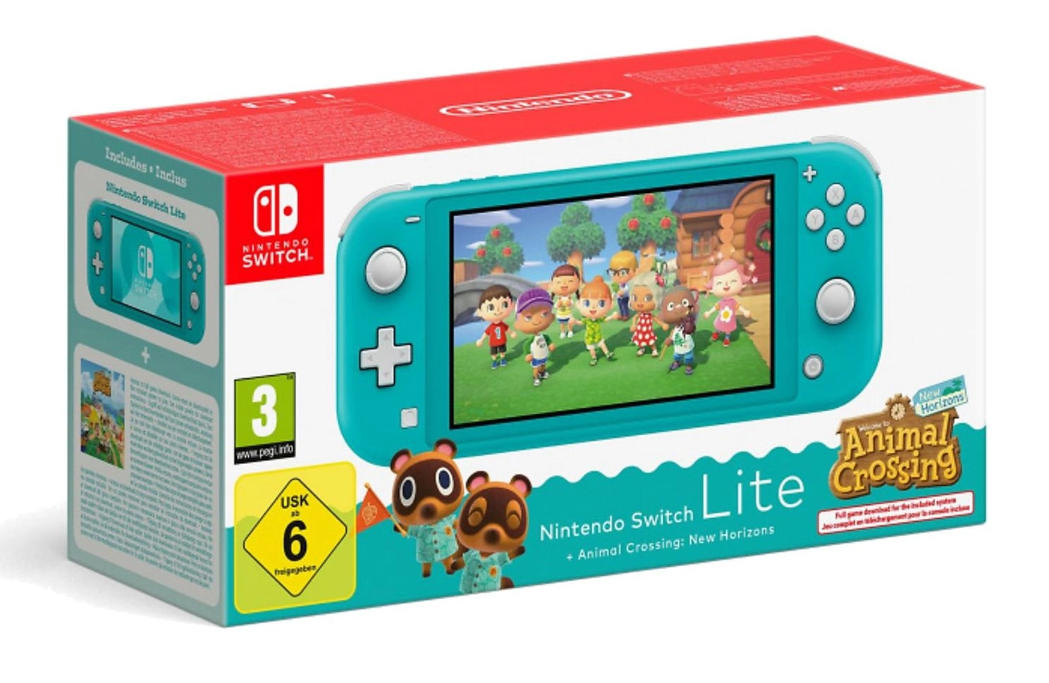 Konsola Nintendo Switch Lite Turkusowy + Animal Crossing: New Horizons