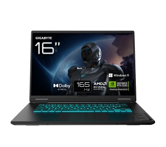 Laptop gamingowy Gigabyte Gaming A16 3WHK3EE894SH 16" 165Hz R7 260 16GB RAM 1TB Dysk SSD RTX5070 DLSS4 Win11 Czarny Funkcje AI
