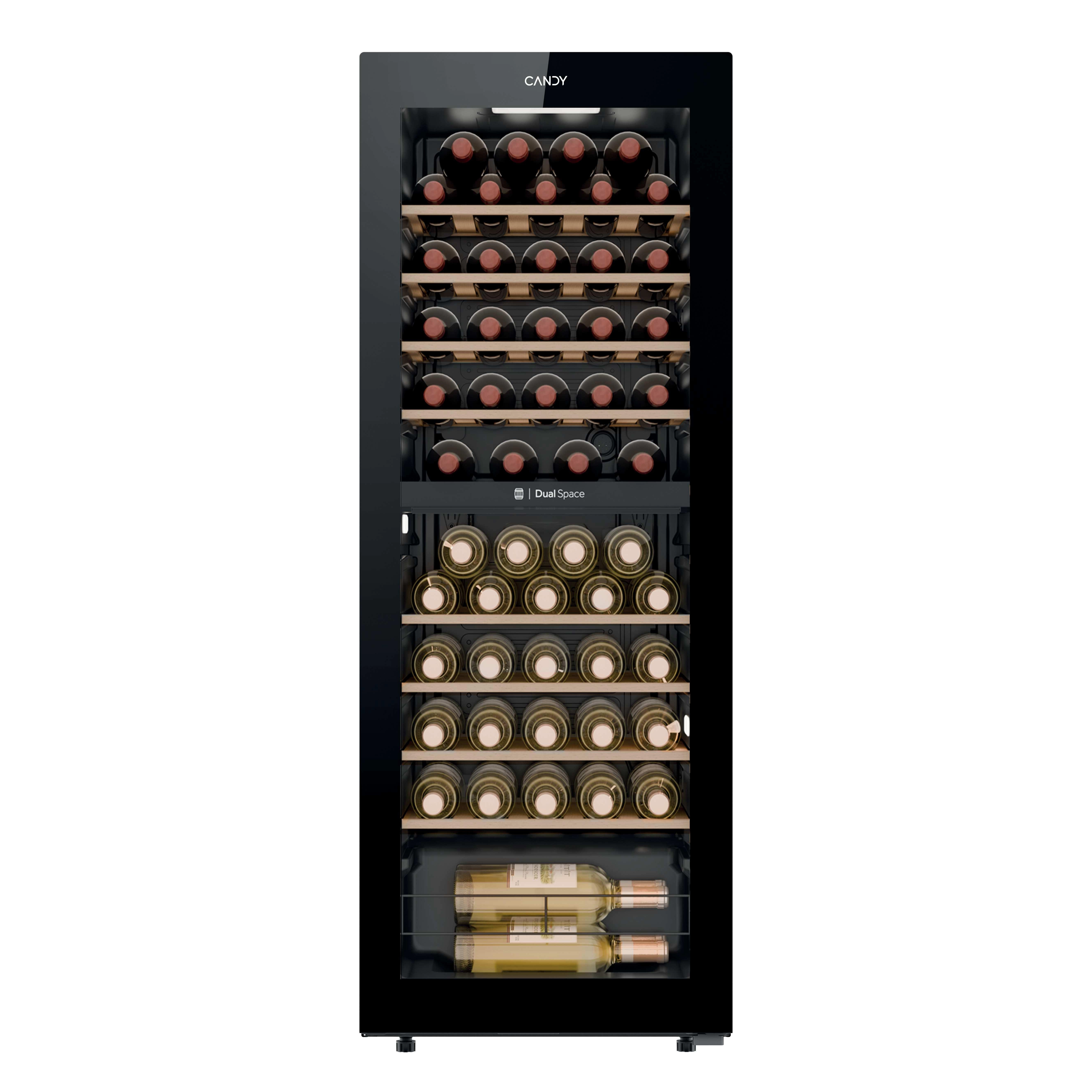 Chłodziarka do wina Candy Dwustrefowa CNWQ4G56G2  56 miejsca na butelki