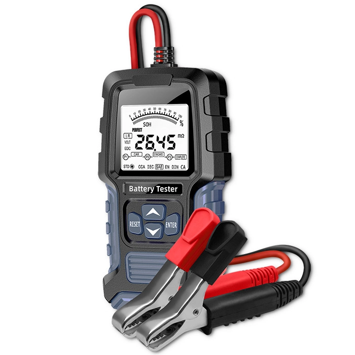 Tester akumulatora Qoltec 52487 Cyfrowy z wyświetlaczem LCD 12V i 24V 3Ah-250Ah